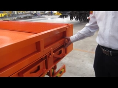 Reboque de caminhão de cama baixa com asa de extensão