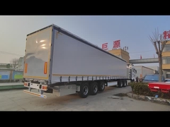 Semi-reboque do lado da cortina