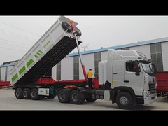 Semi-reboque traseiro de camião de descarga