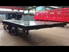 20ft 40ft Container de cama plana Semi-trailer com 11.00R20 Pneus e Certificado confiável